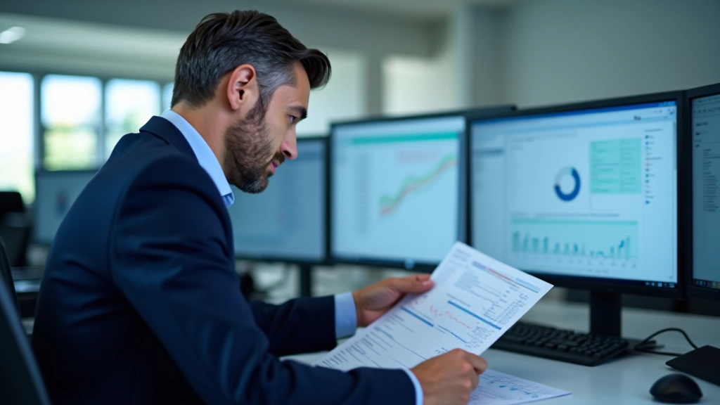 Graphiques et tableaux d'analyse de l'inflation affichés sur un bureau